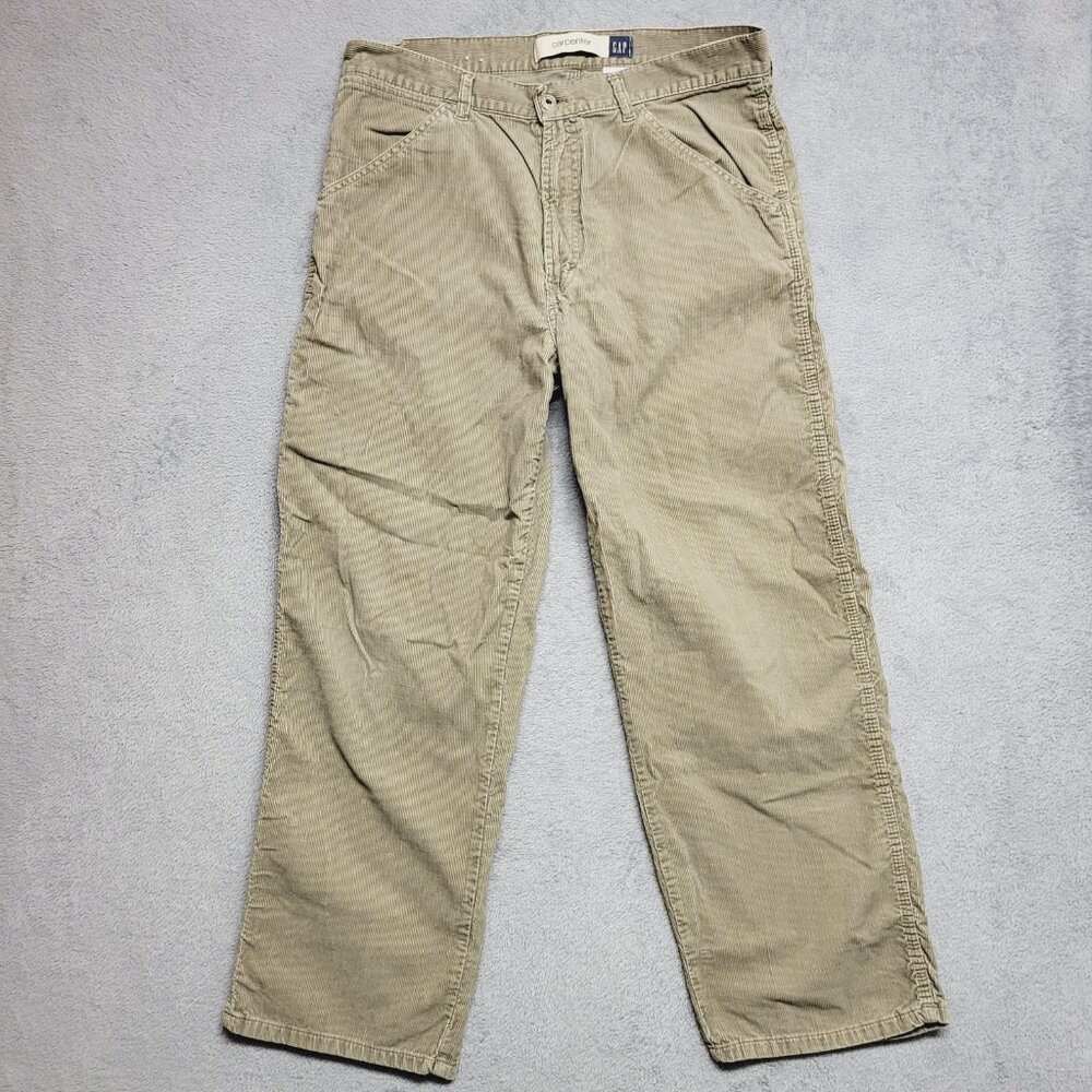Gap Pants Mens 36x30 Carpenter Corduroy Straight Leg Relaxed Fit Y2K Vintage